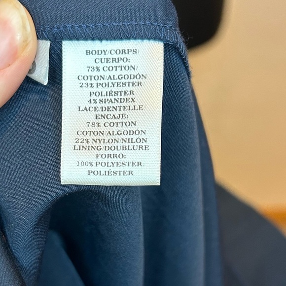 Ann Taylor Navy Blue Professional Pencil Dress - Size 0 - Picture 5 of 8